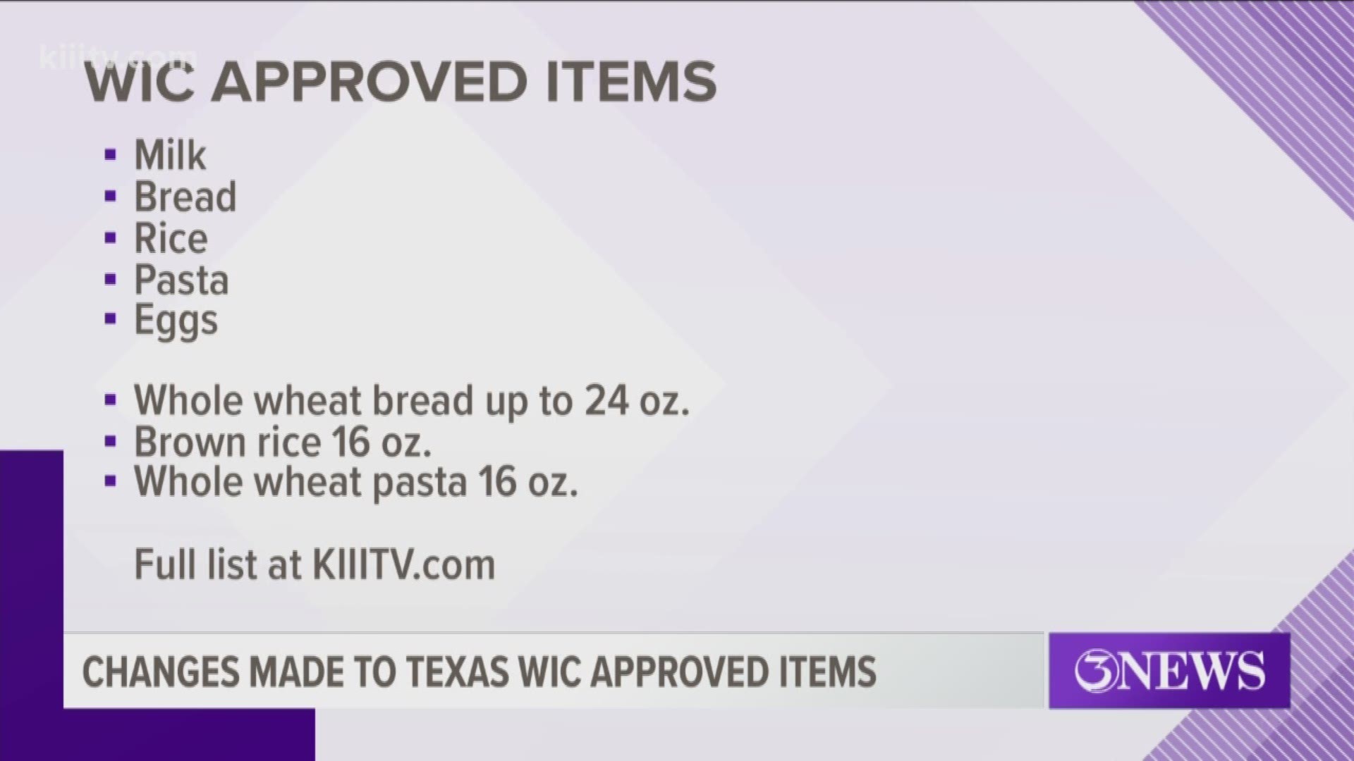 wic texas approved foods