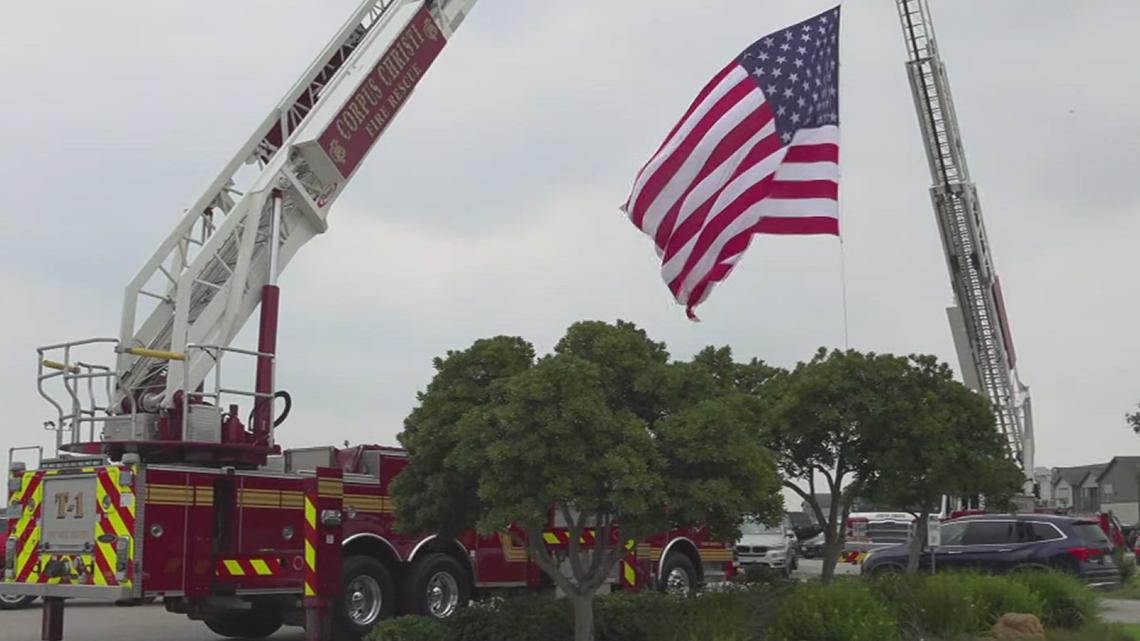 Community pays respects to fellow firefighter Mark Solis | kiiitv.com