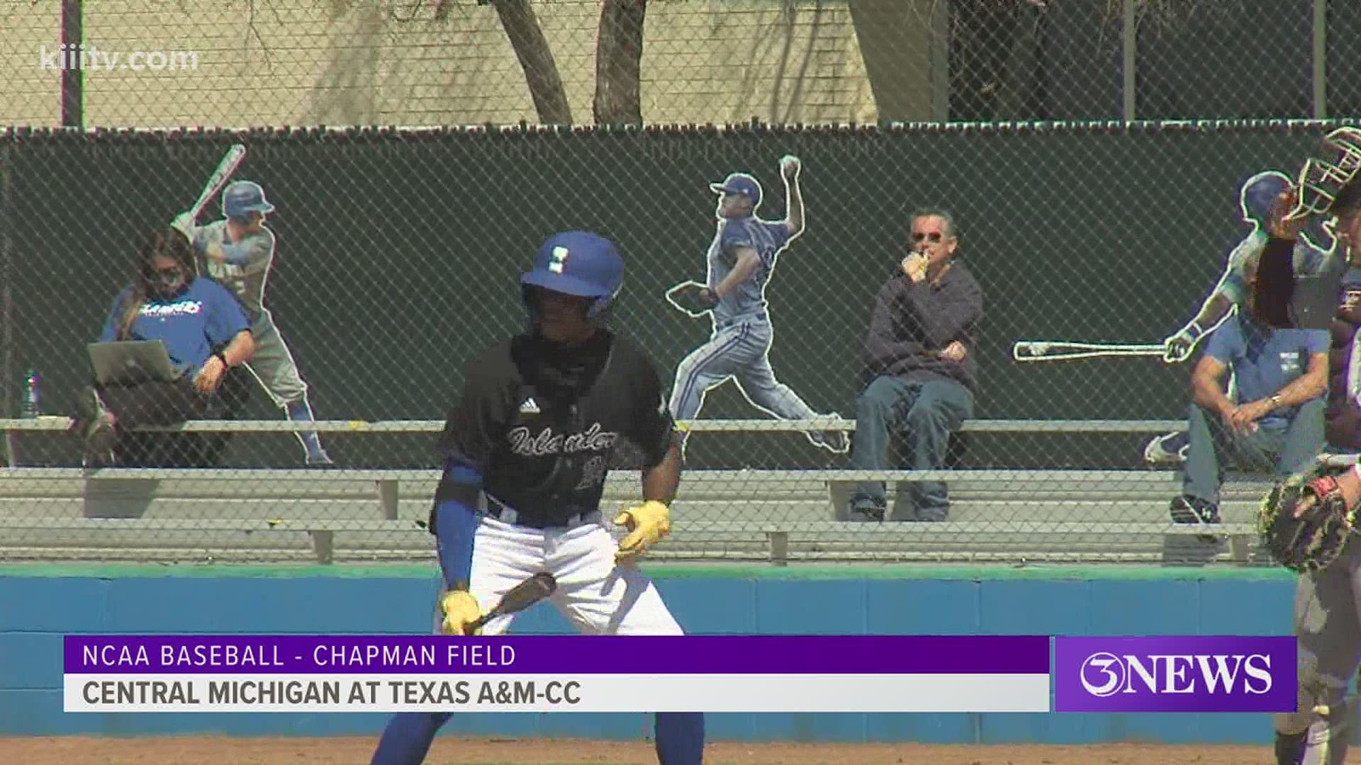 Texas A&M-Corpus Christi gout out to a 4-0 lead and held off a Chippewas rally to win 6-3.