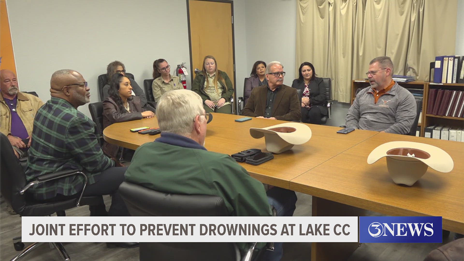 The City of Mathis coming together to form a coalition of community leaders hoping to find solutions to prevent the loss of life here on the lake.