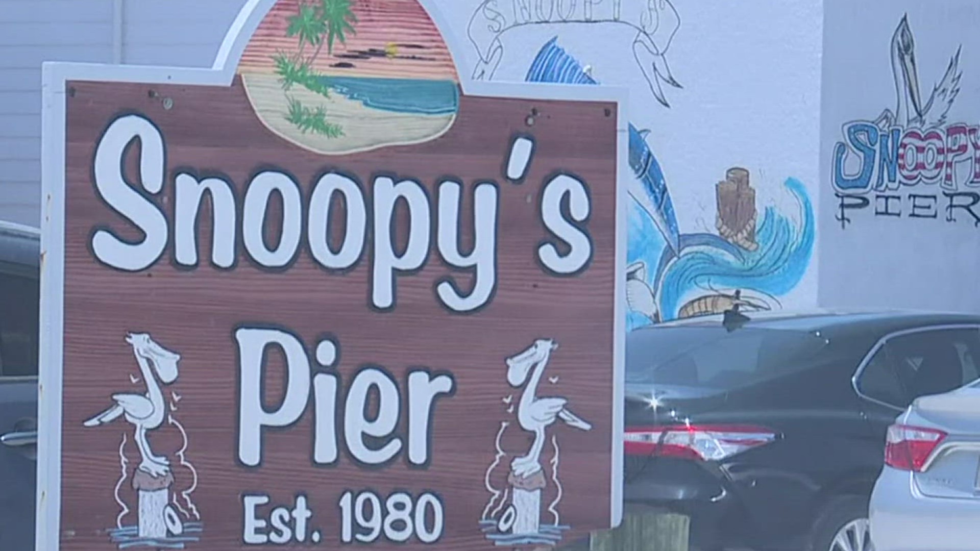 Front of House Manager at Snoopy's Pier Kevin Anderson said, "It can be a little scary at night."