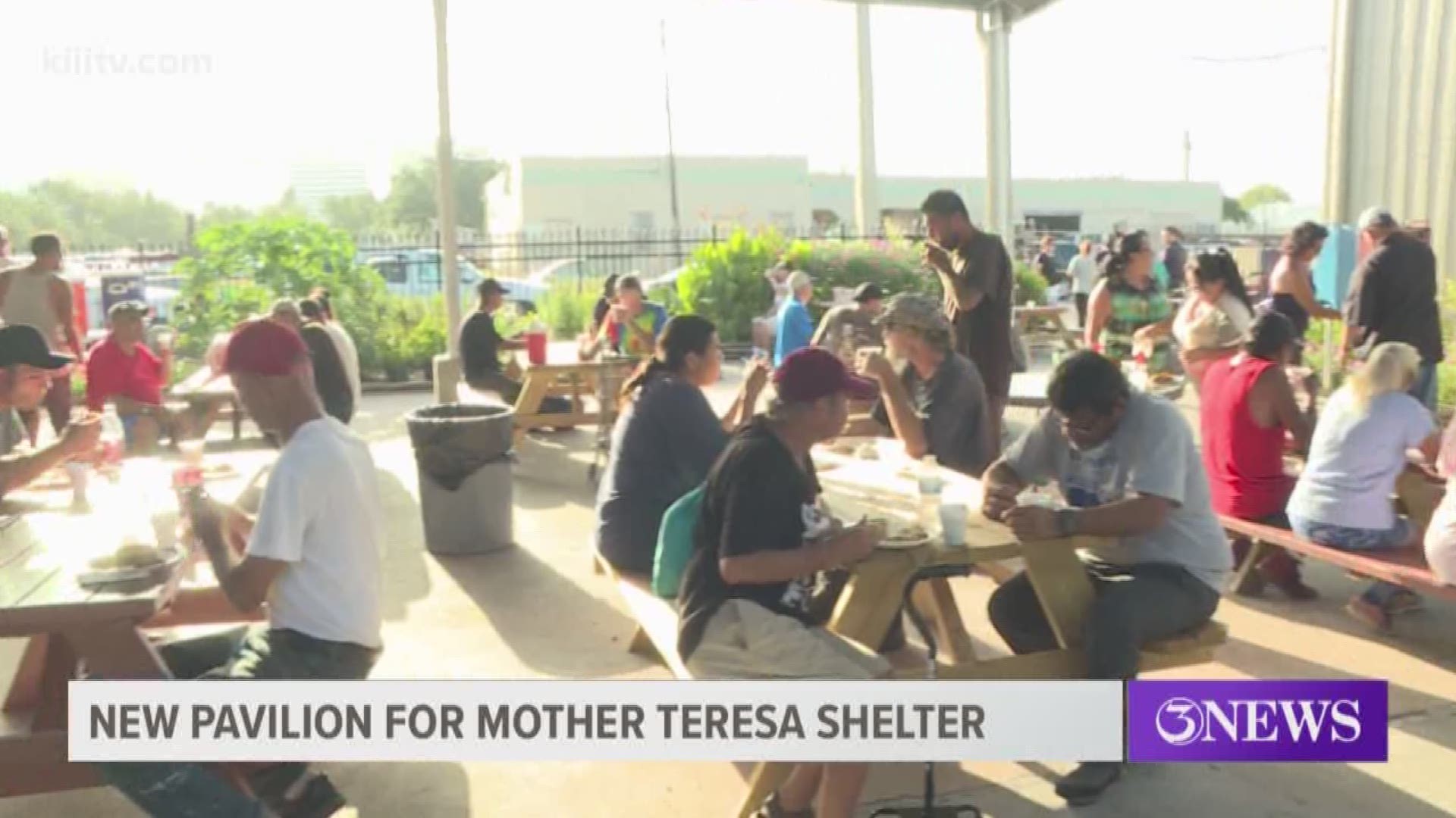 The Mother Teresa Shelter has reopened for those in need and they are even more prepared to fight off harsh weather after constriction of a new covered pavilion was completed Tuesday.
