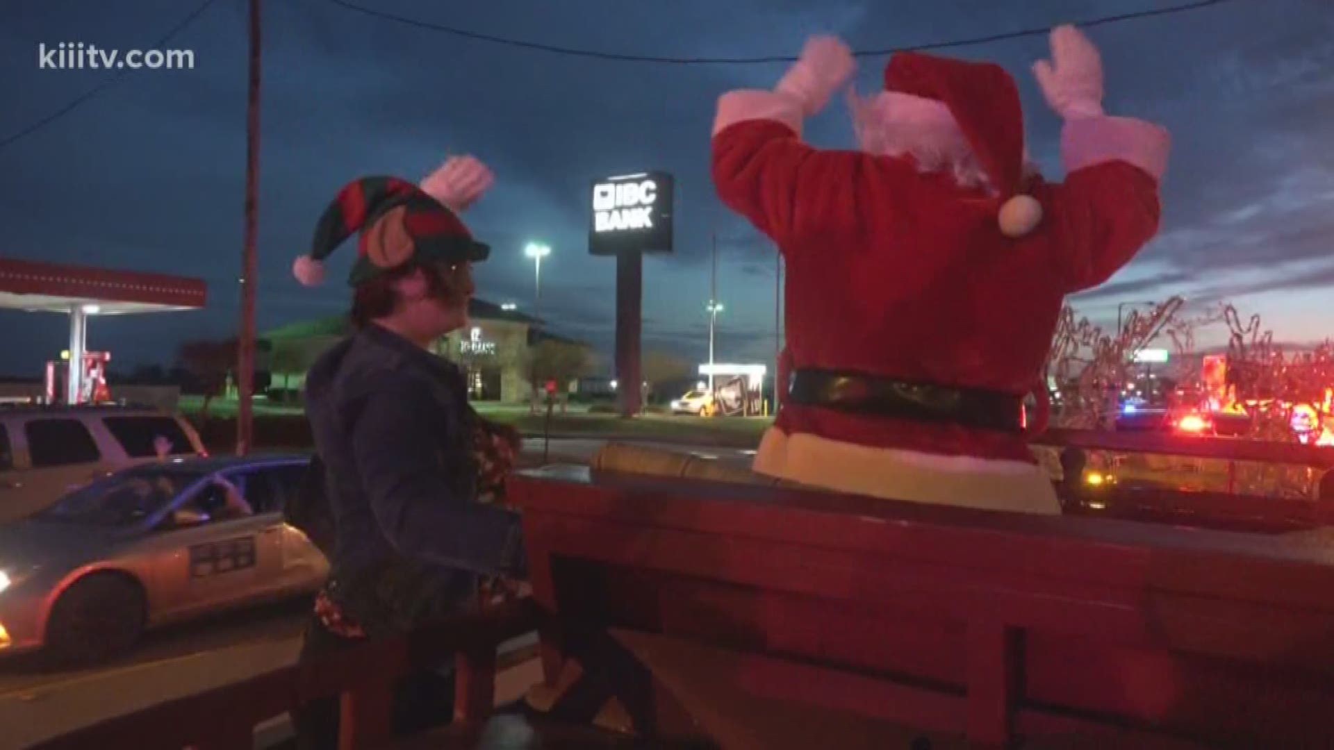 For the fourth night in a row, Nueces County Emergency Services District 2 continued their Christmas parade through Flour Bluff.
