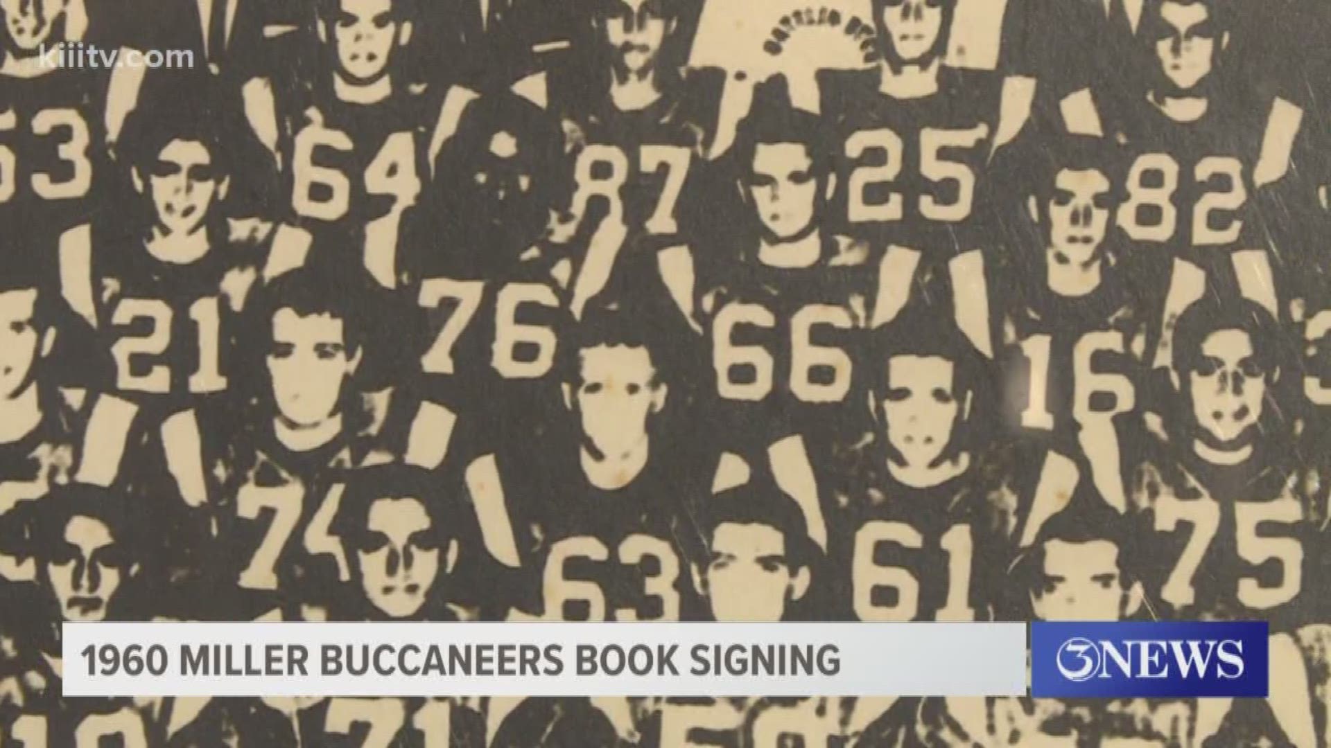 Members of the 1960 Corpus Christi Miller Buccaneers football team are reuniting at a book signing that honors their most significant win.
