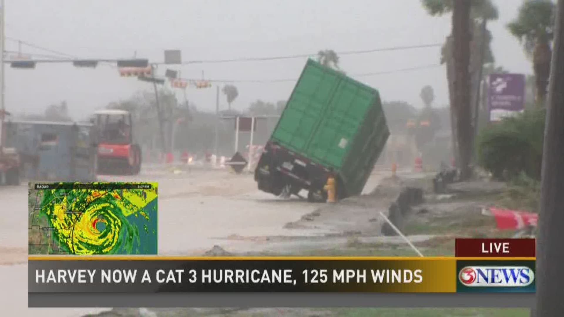 As Hurricane Harvey nears landfall, its impact is already being seen in Corpus Christi. (8/25 4 pm) 