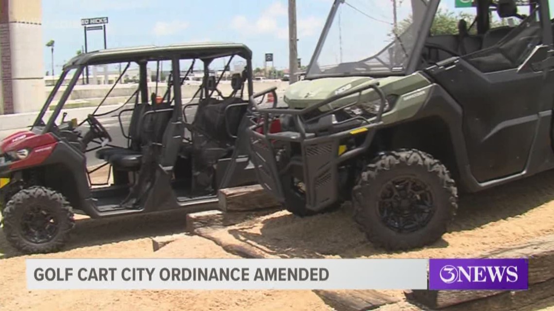 Golf cart ordinance amended by Corpus Christi City Council