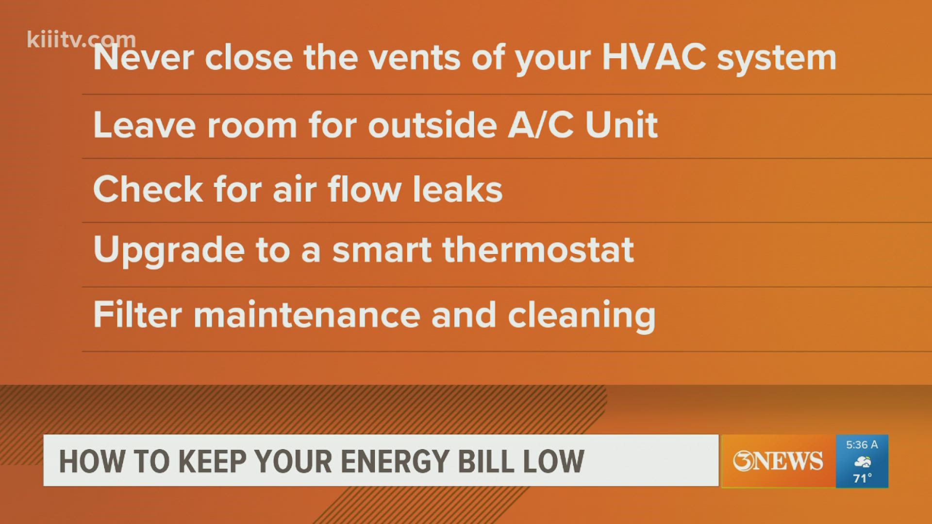 There are several ways to help lower your energy costs during the summer months.