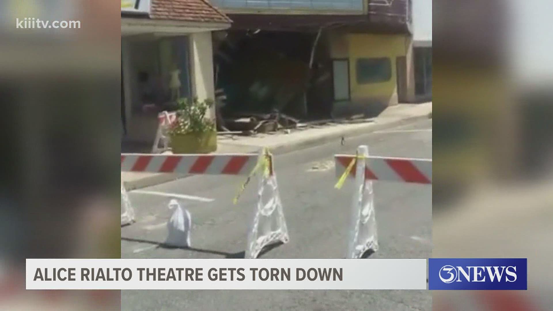 City officials approved tearing down the historic Rialto Theatre in July, and over the weekend they started the demolition.