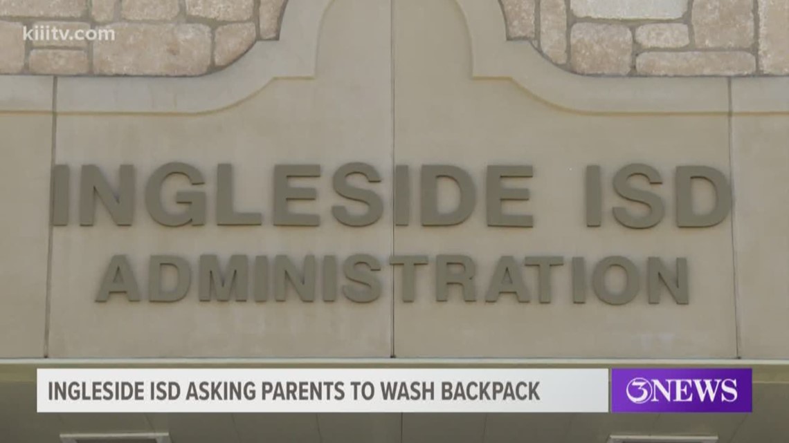 The Ingleside Independent School District put out a notice to parents Monday to disinfecty their child's backpack to help stop the spread of flu.