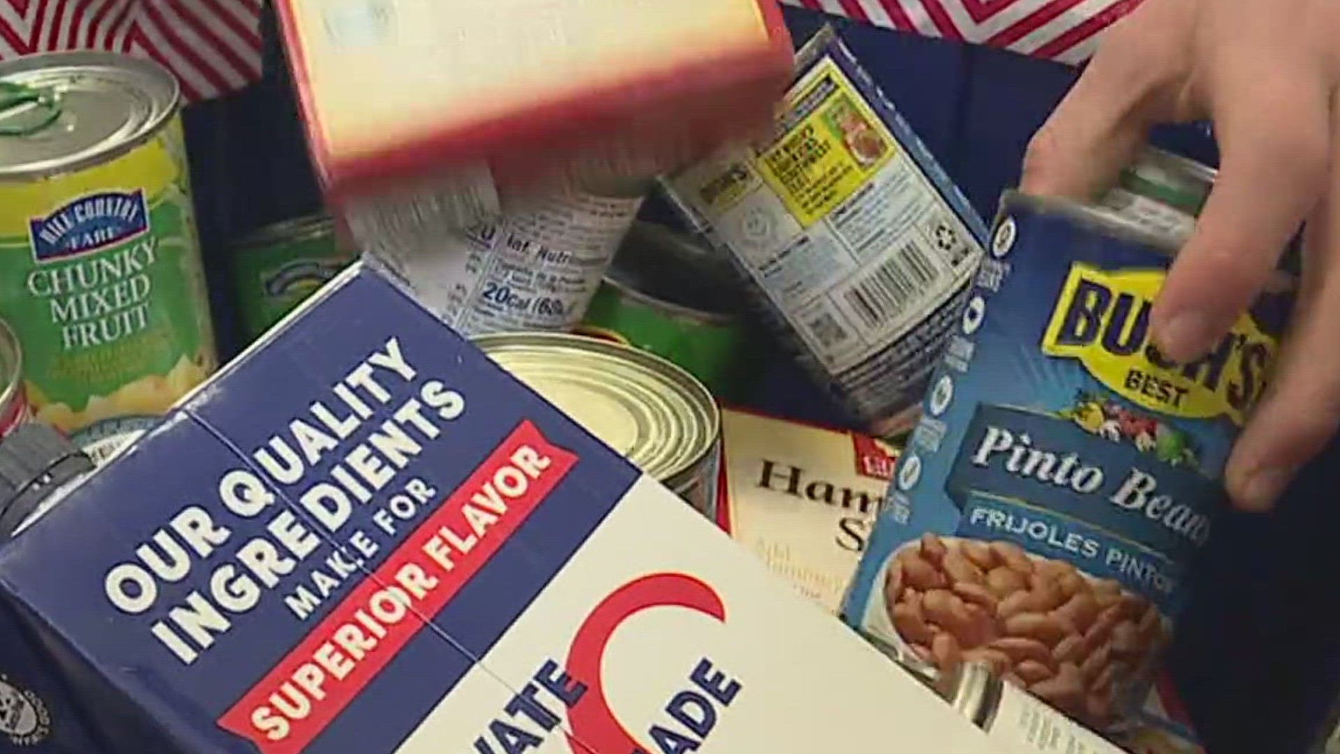 Grant Middle School students are excitedly preparing non-perishable goods for those in the community who need it most.