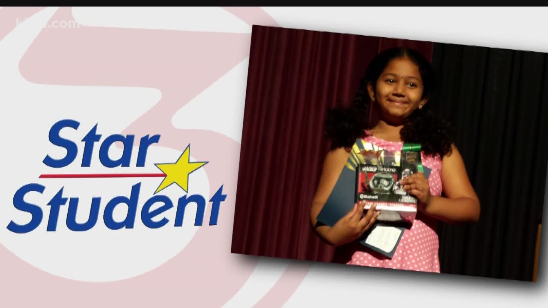 3 Star Student is 4th grader Sharmada Palakurthi. 