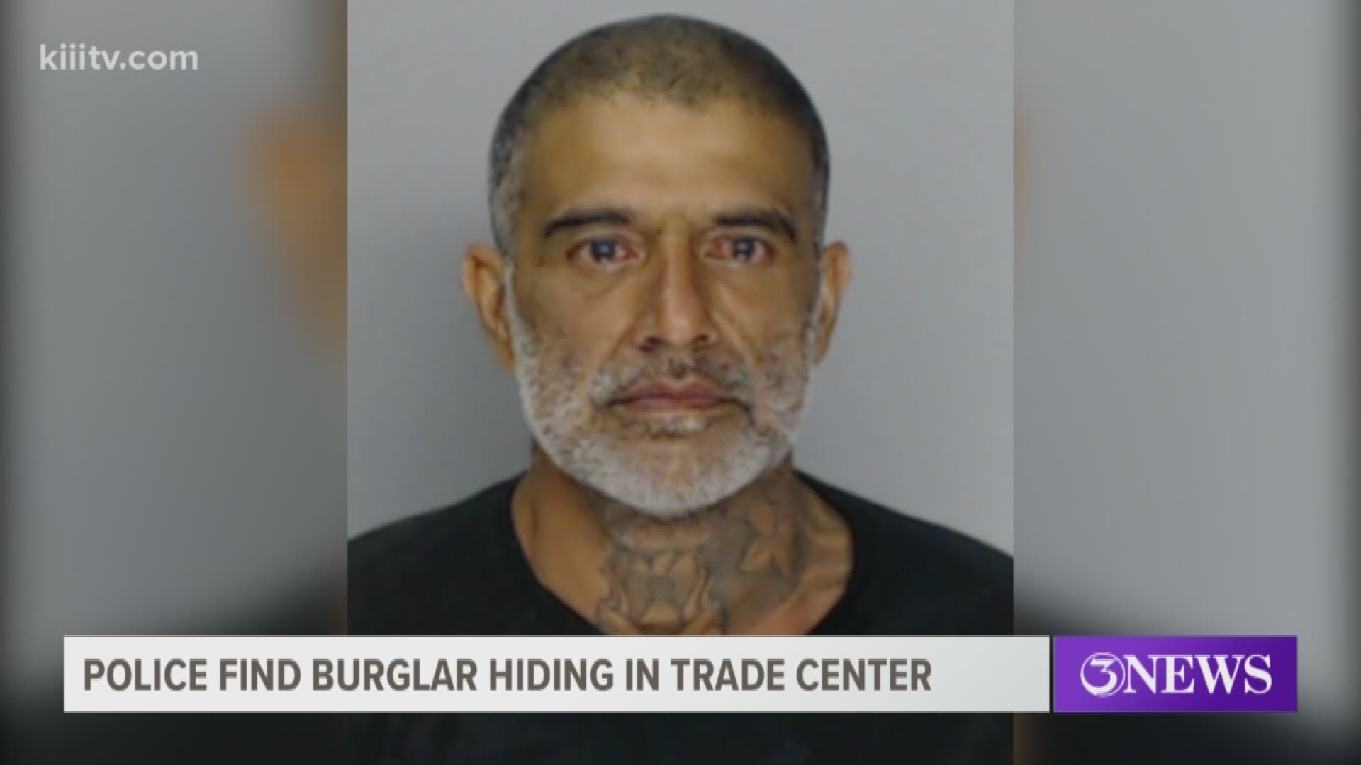 Burglar arrested after hiding overnight inside the Corpus Christi Trade