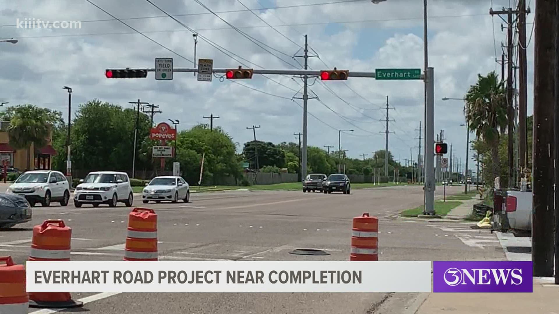 Corpus Christi Everhart Road Project nearing completion | kiiitv.com