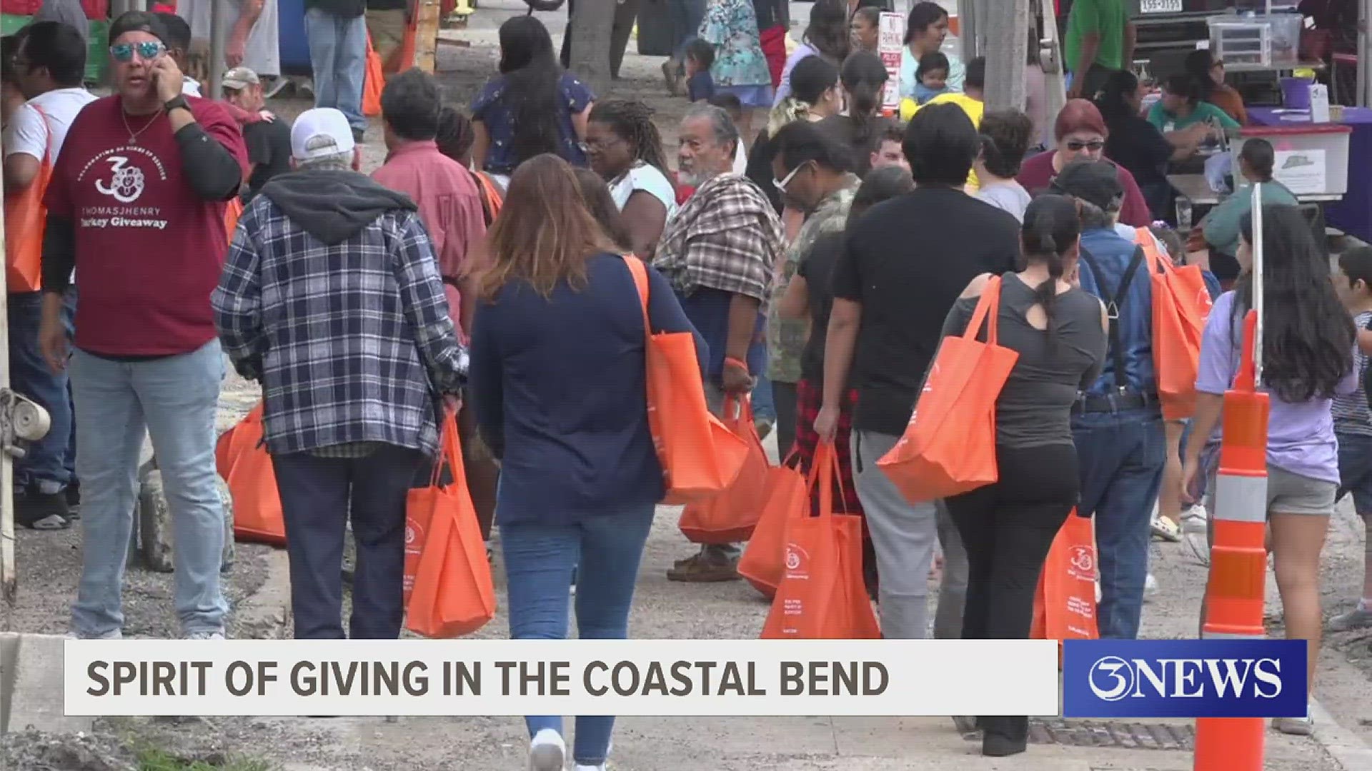 Thomas J. Henry was in the Coastal Bend area for his annual Thanksgiving turkey giveaway. 3News also spoke with a with a small business owner who is taking donations