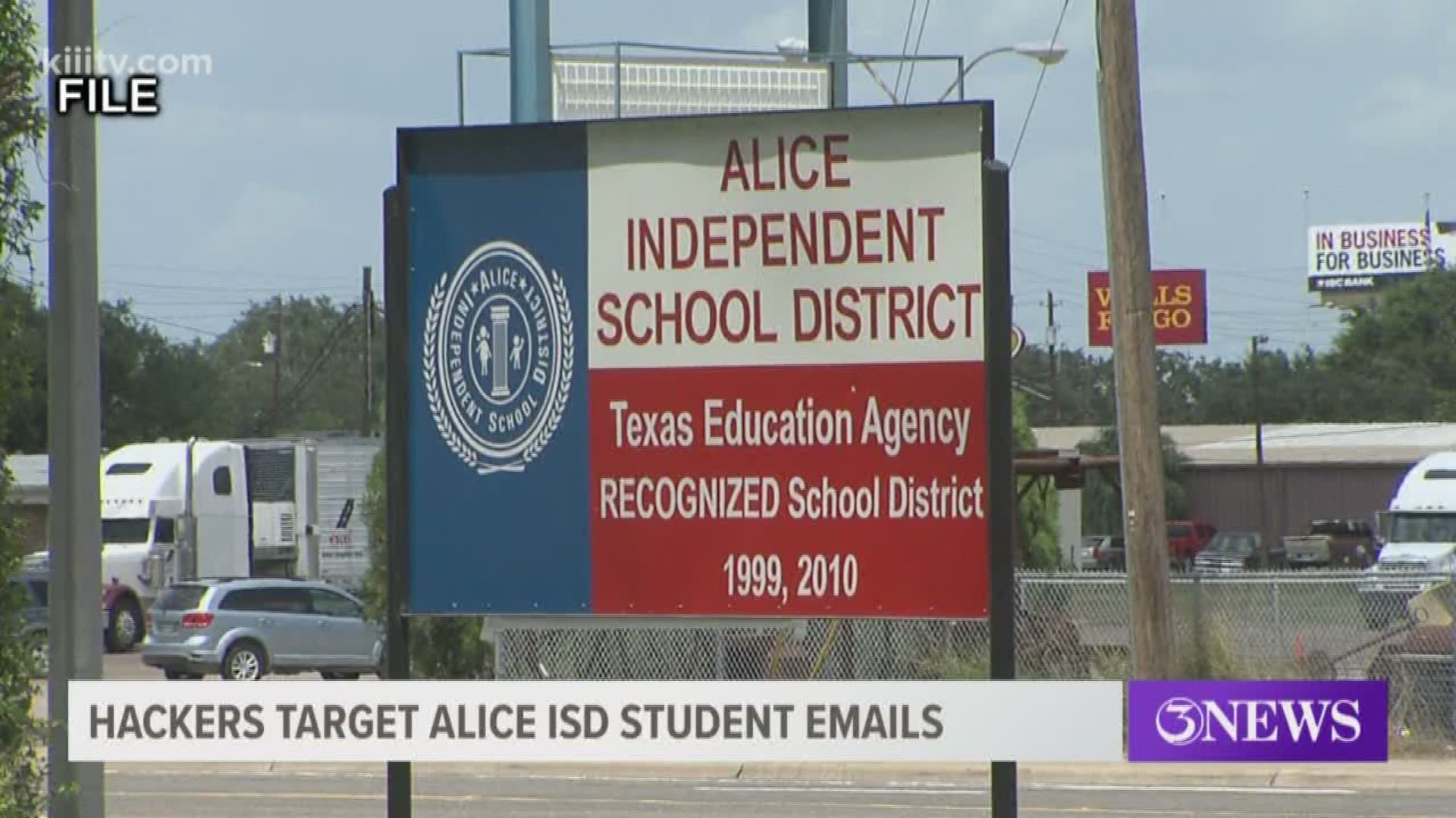 In a post on the district's Facebook page, officials say some inappropriate messages were sent to students.