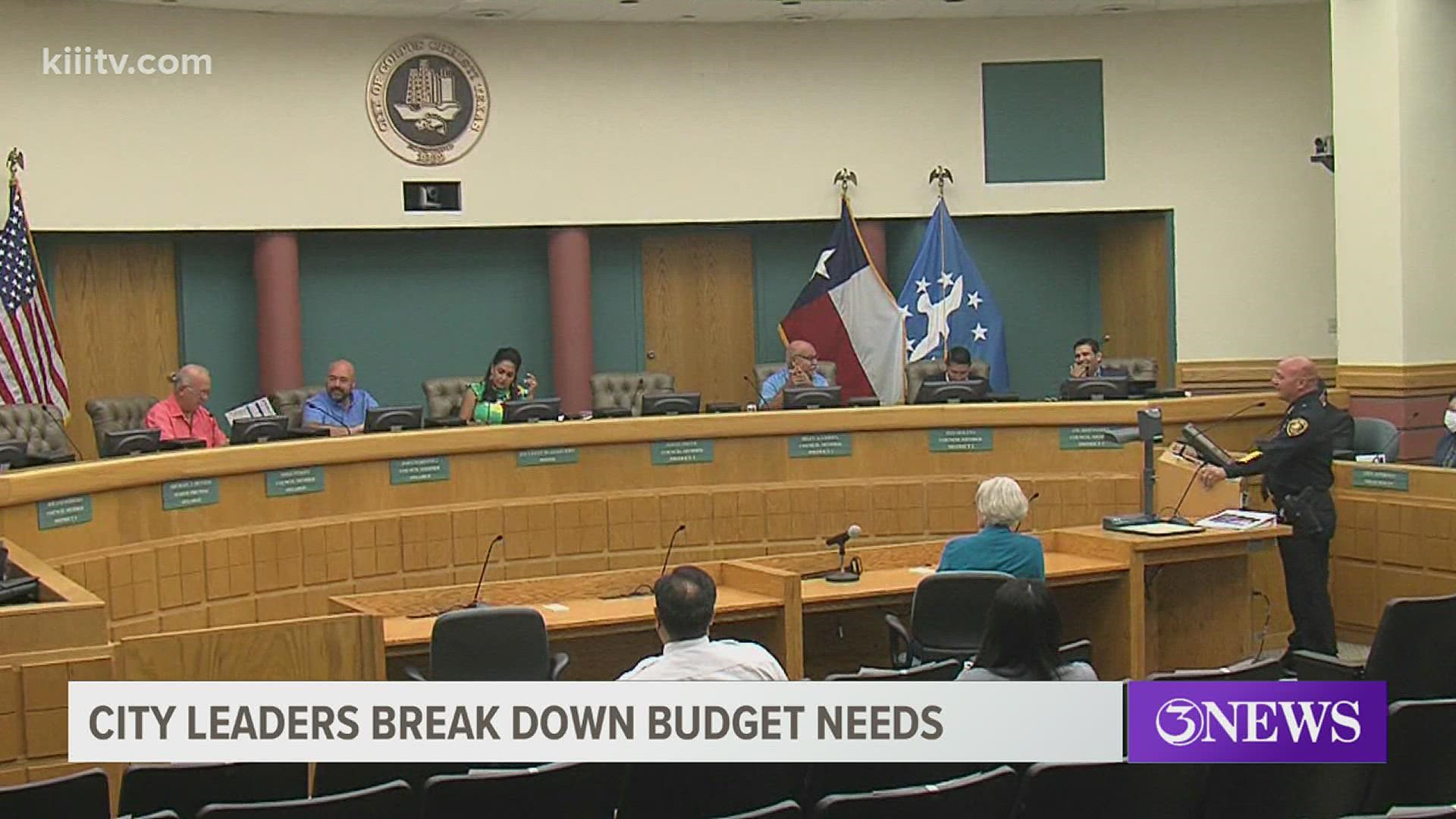Council members heard from officials with solid waste, the fire department, but started with police and that department's $91.3 million dollar proposed budget.