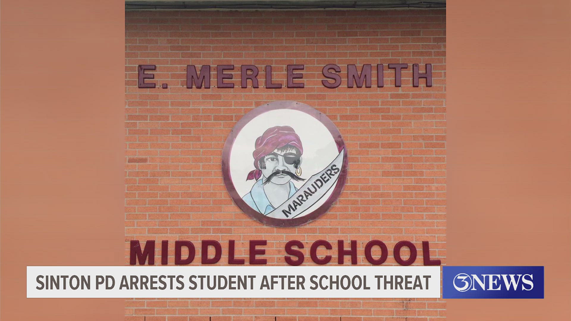 According to Sinton PD, it was around 10 a.m. Friday when officials at Smith Middle School received a report of a student making threats against the school.