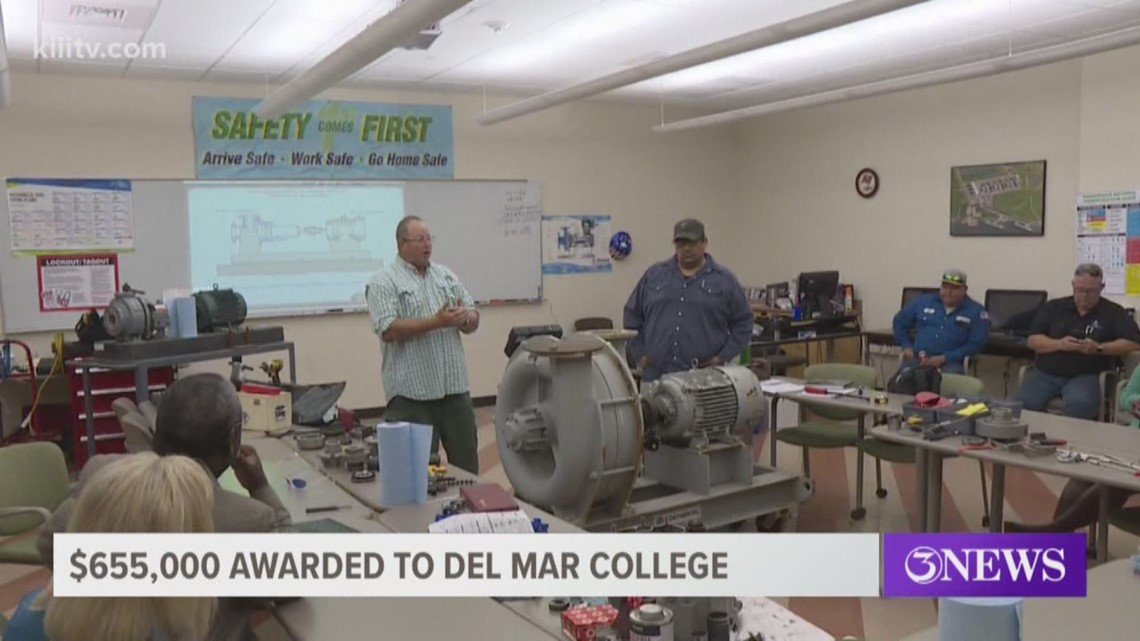 The Texas Workforce Commission awarded Del Mar College two grants Thursday morning to help provide Coastal Bend residents with free tuition, books and other fees for people who are looking to get into high demand jobs.