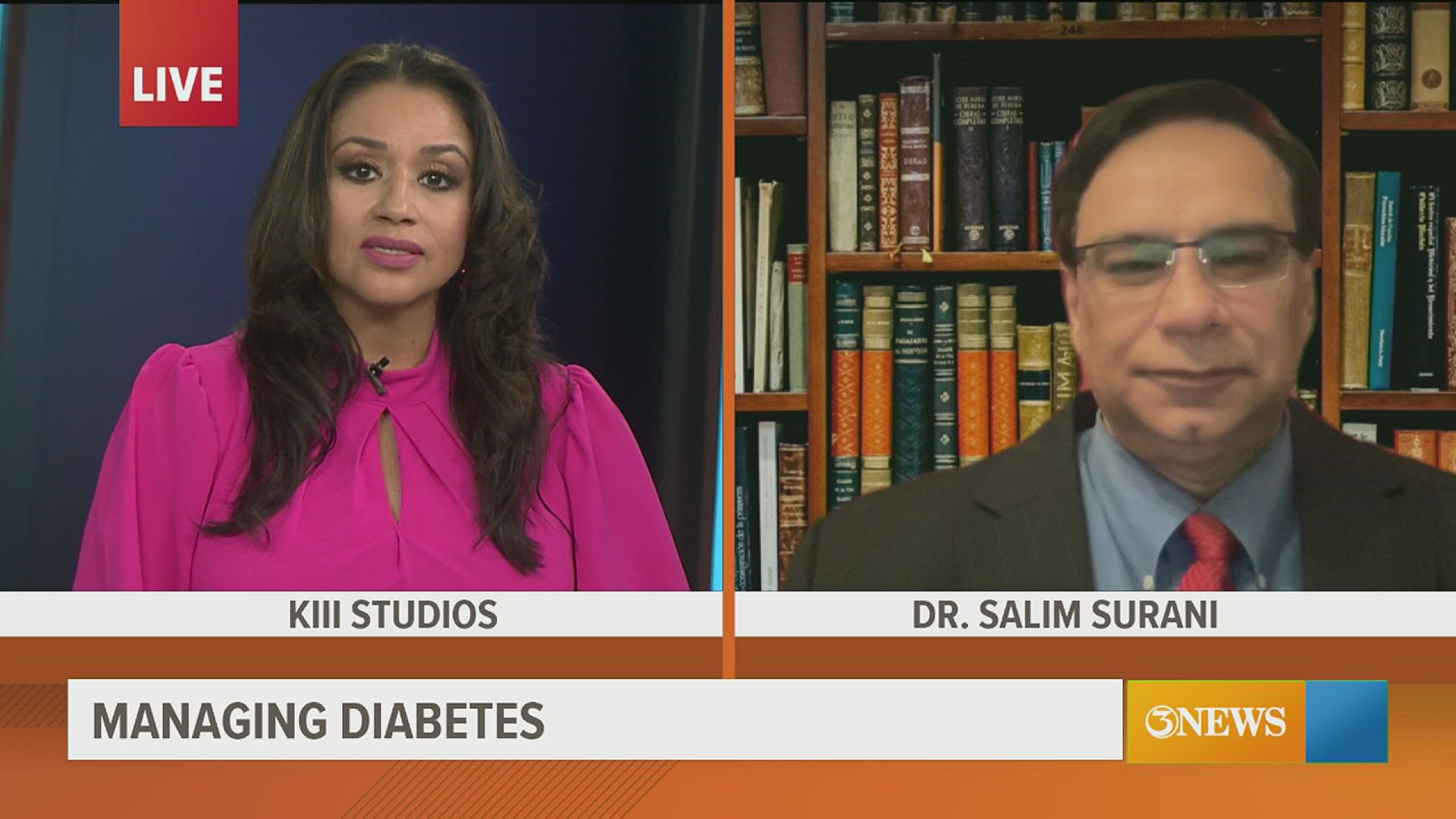 Dr. Surani discuss with KIII on how to manage diabetes.