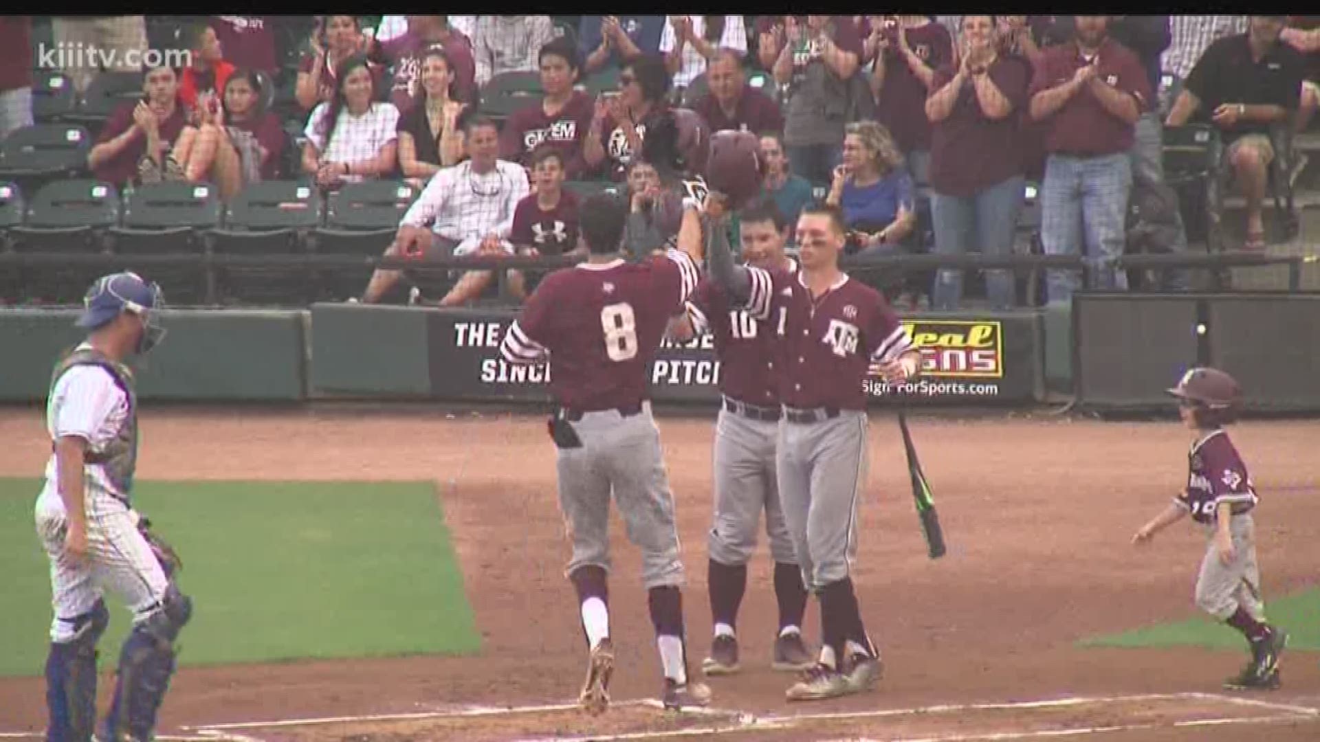 Texas A&M knocked off the Islanders in their first ever trip to Whataburger Field.