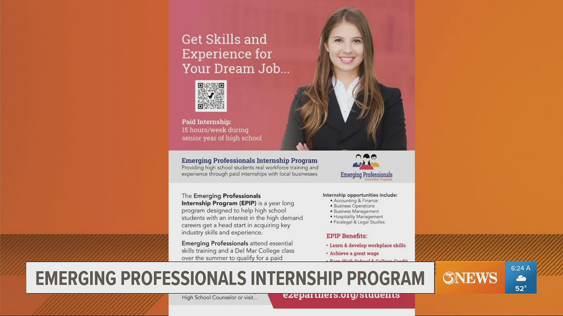 The year-long program has multiple internship opportunities.
