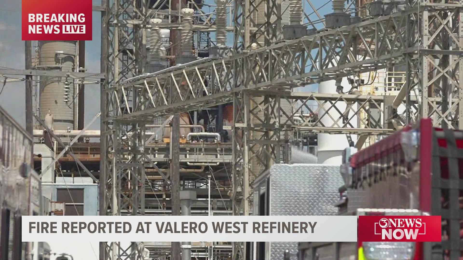 Fire at Valero West ongoing | kiiitv.com