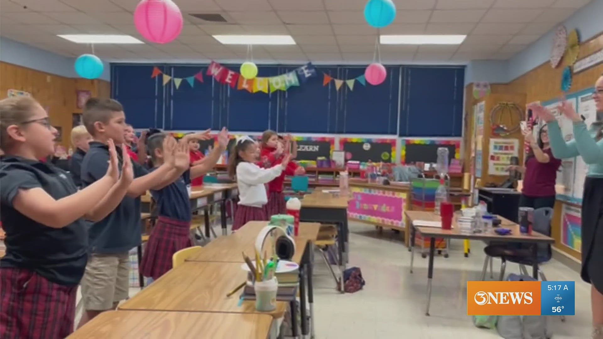 Third graders learn about the weather