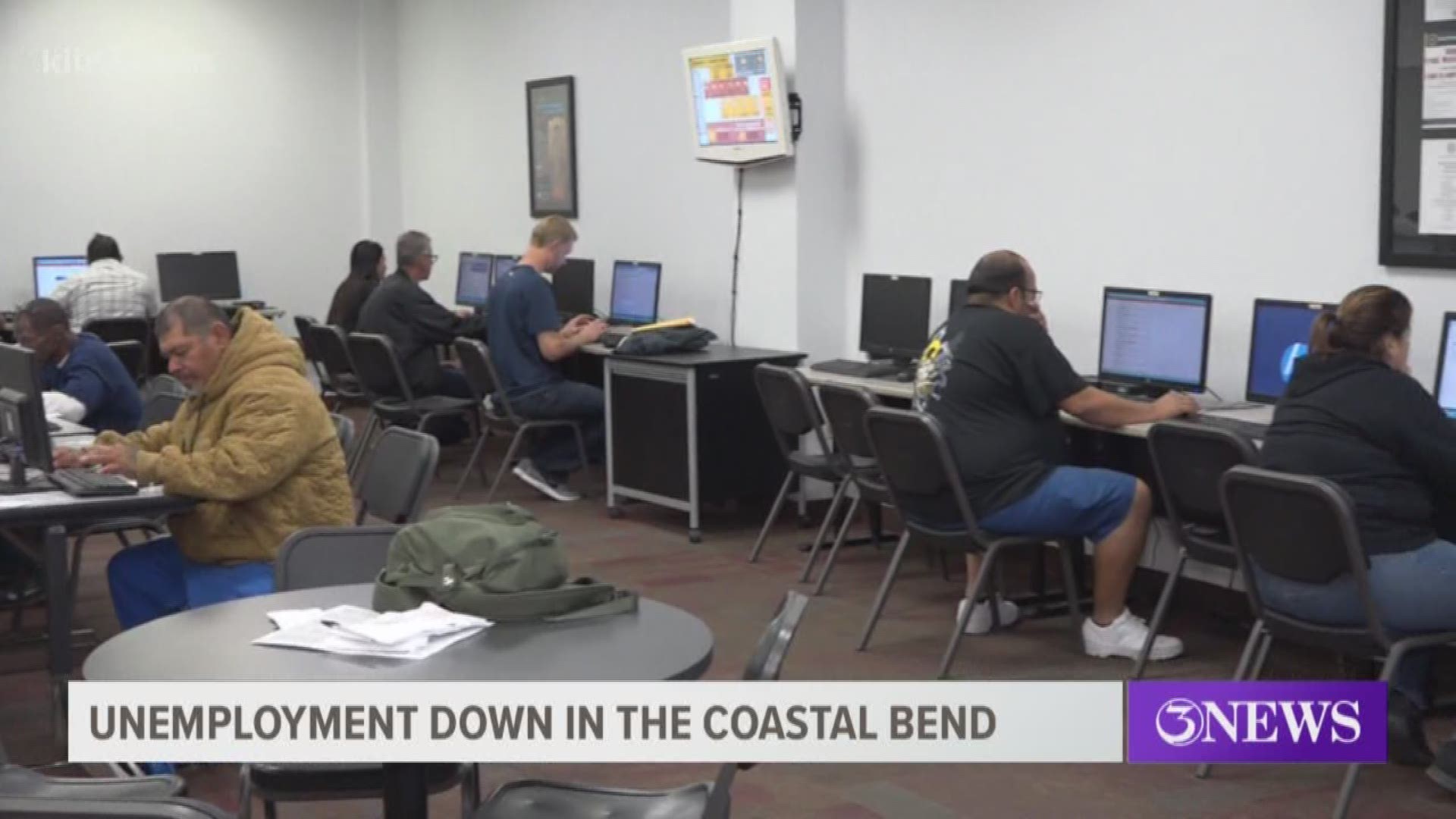 Unemployment rate down in Coastal Bend
