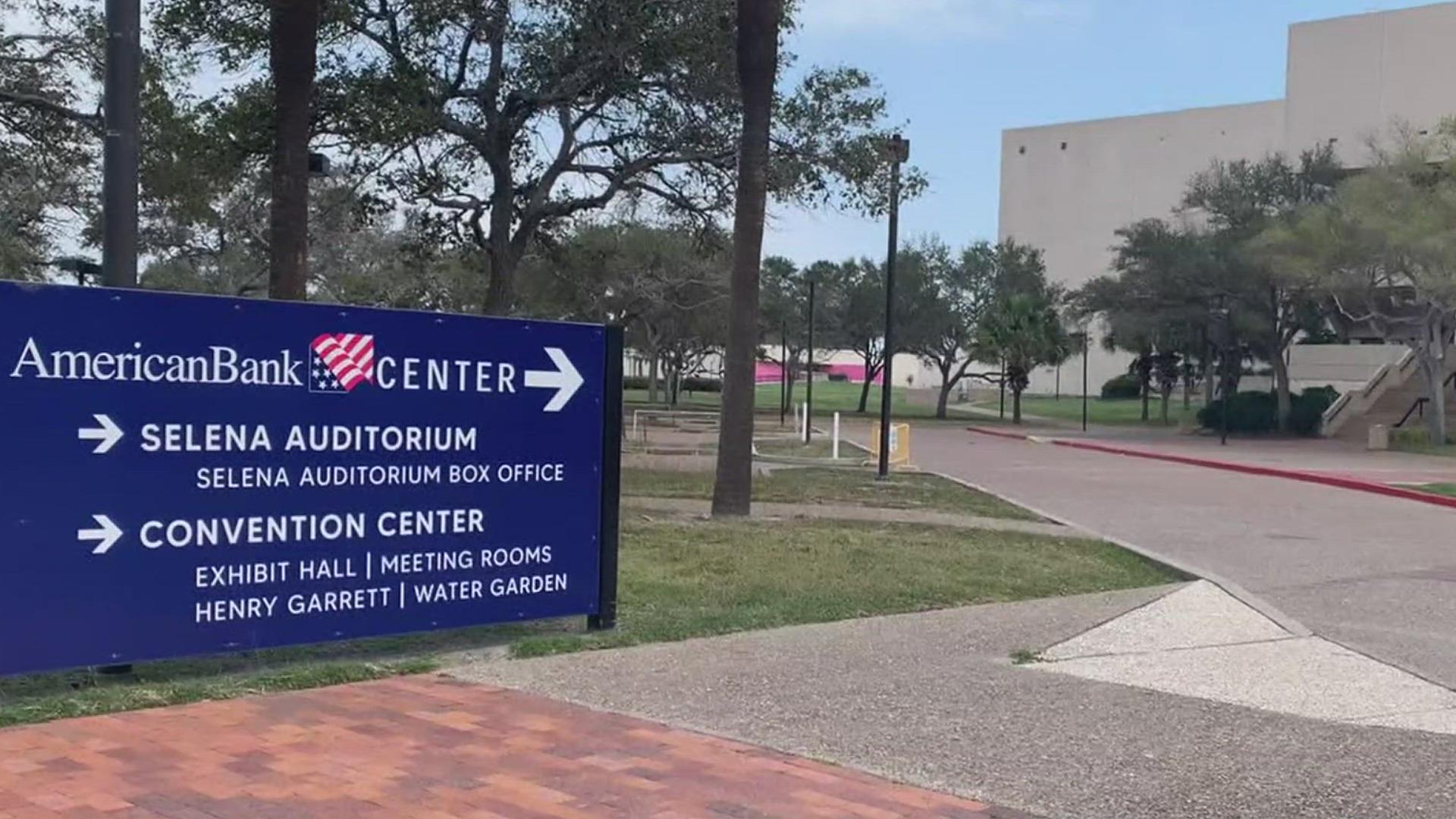 The ceremony was originally set to be held at Veterans Memorial, however due to limited space for family and friends, it has been moved to the Selena Auditorium.