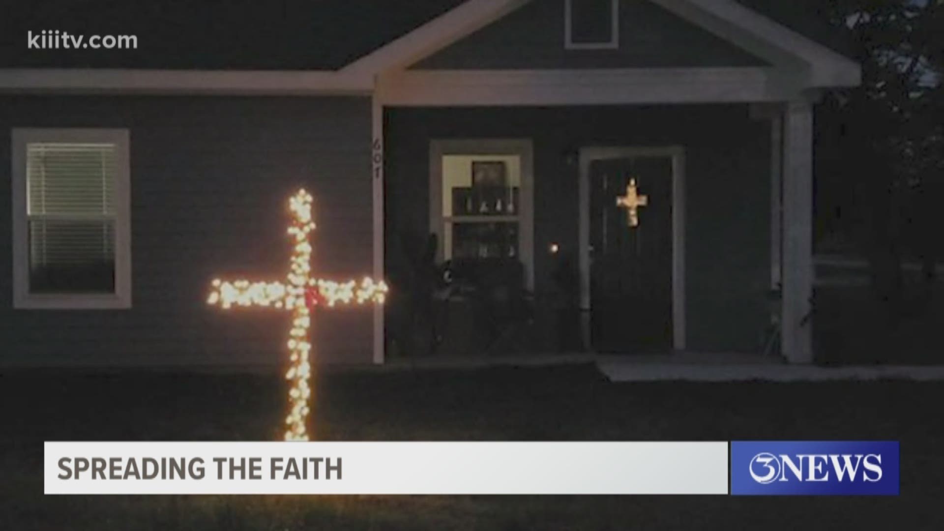 Two families aren't letting the virus stop them from celebrating and spreading a little faith.