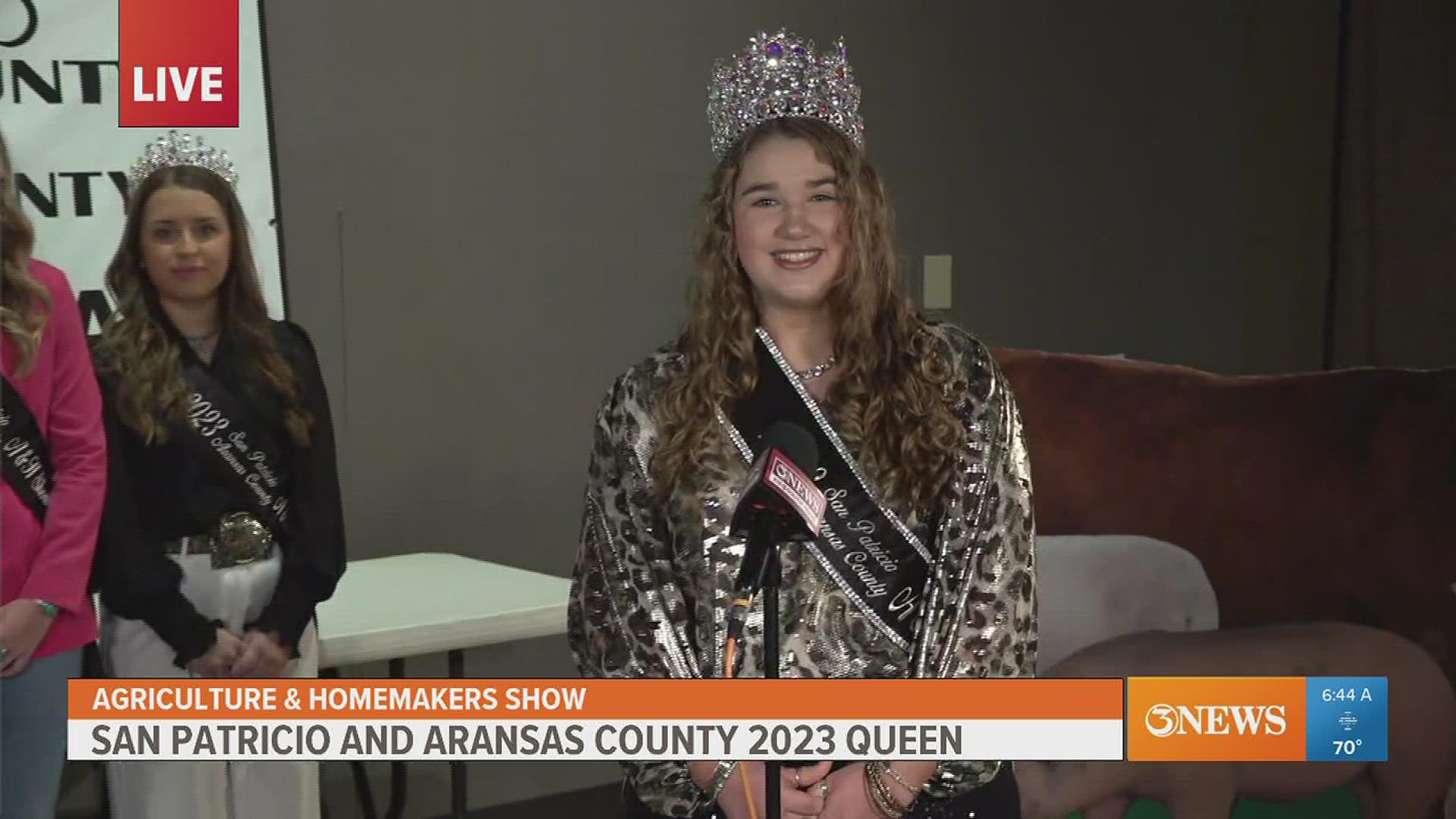 Taryn O'Brien is the 2023 San Patricio and Aransas County A&H Show queen!