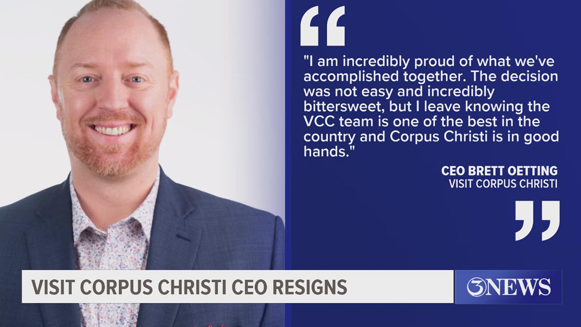 Visit Corpus Christi CEO Brett Oetting resigns | kiiitv.com