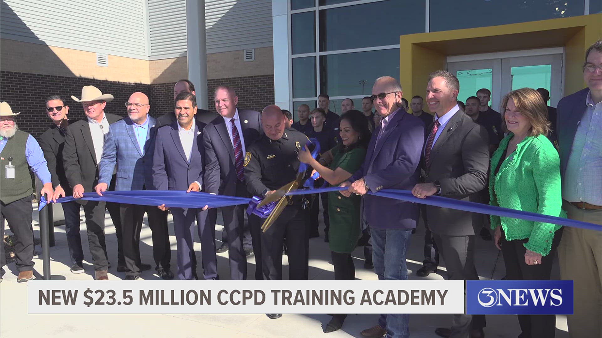 The police department celebrated the ribbon cutting of its long-awaited new training academy on Thursday.