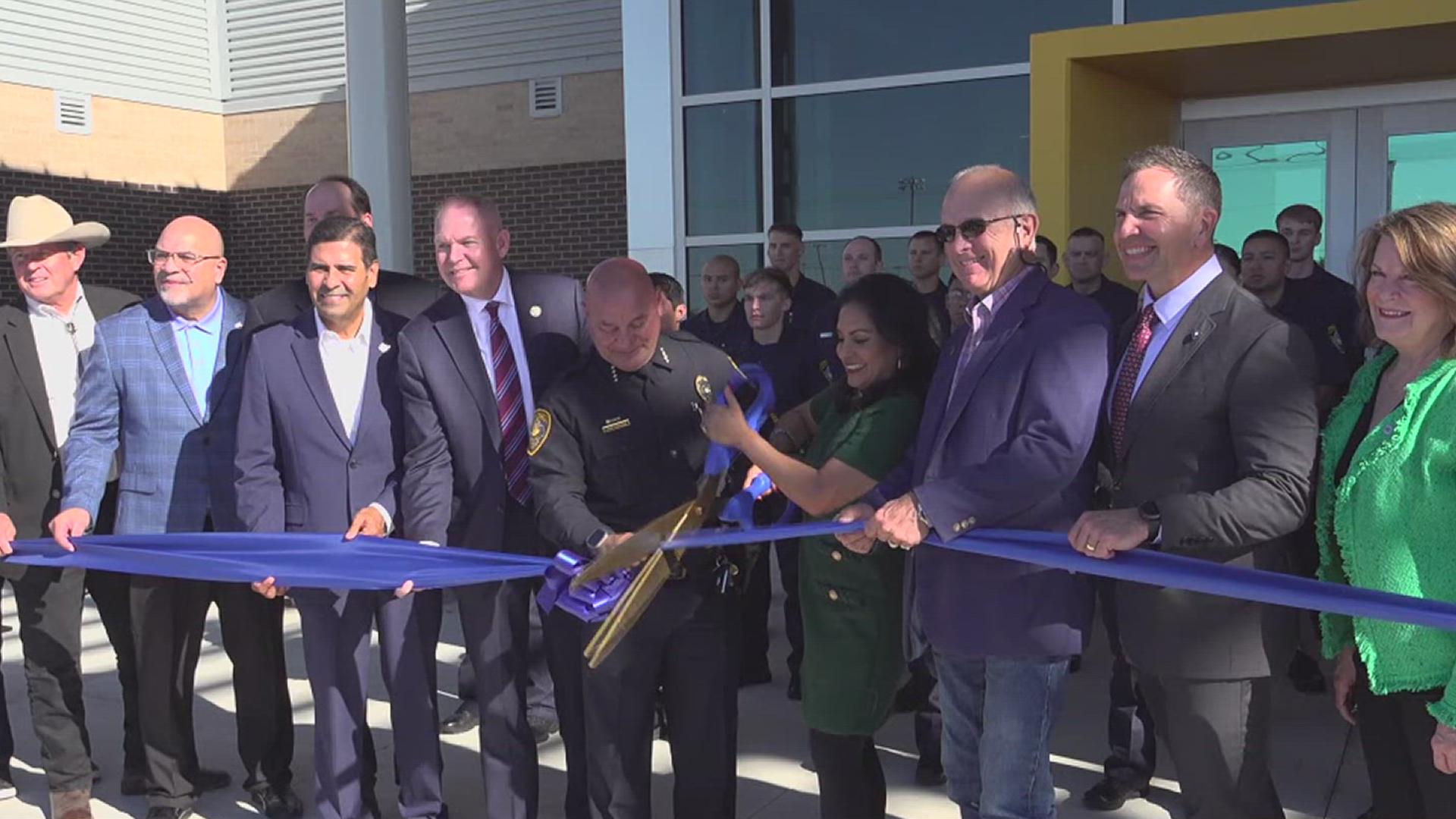 The police department celebrated the ribbon cutting of its long-awaited new training academy on Thursday.