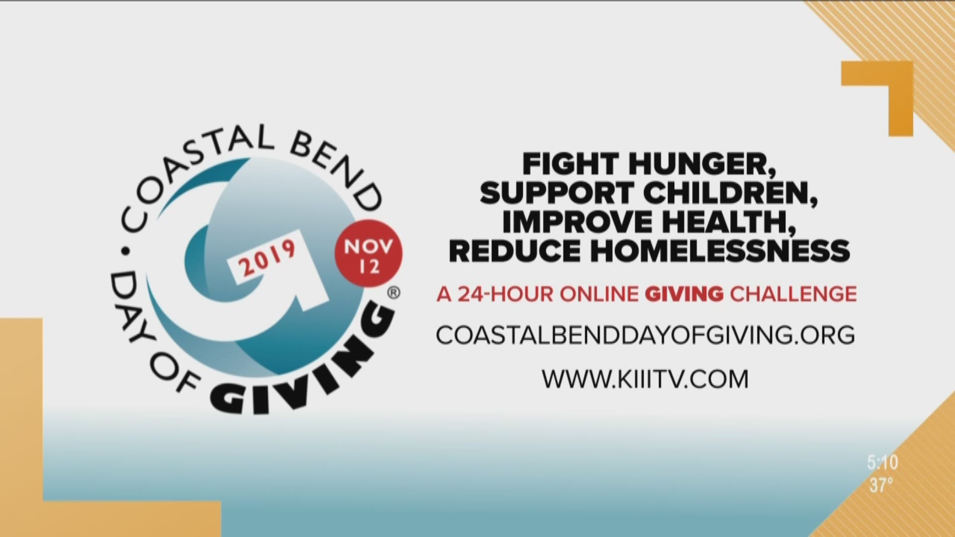The 11th Annual Coastal Bend Day of Giving kicked off on Tuesday at Midnight and as of 5:00 a.m. the group had already raised more than $500,000.