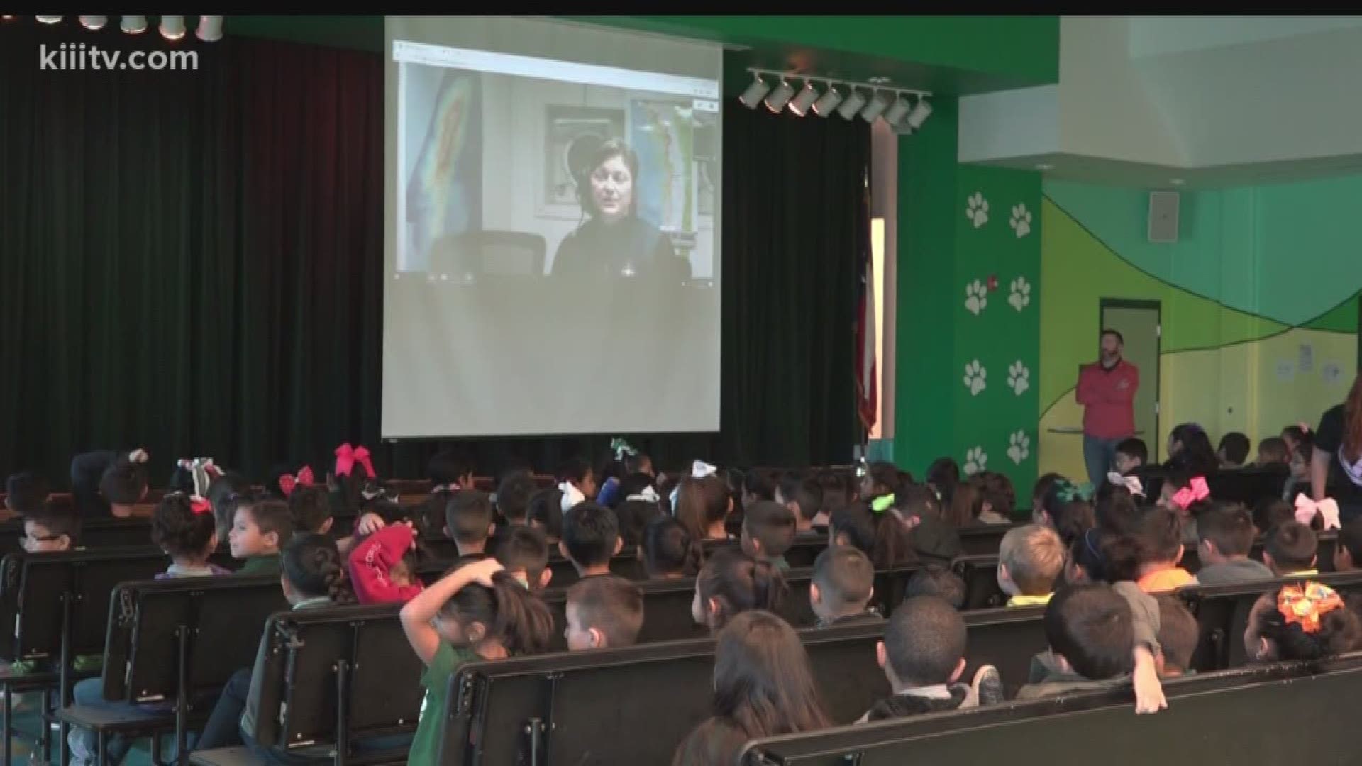 Students at Woodroe Petty Elementary School got to meet some real-life ocean explorers Friday during a video chat with the Nautilus crew.