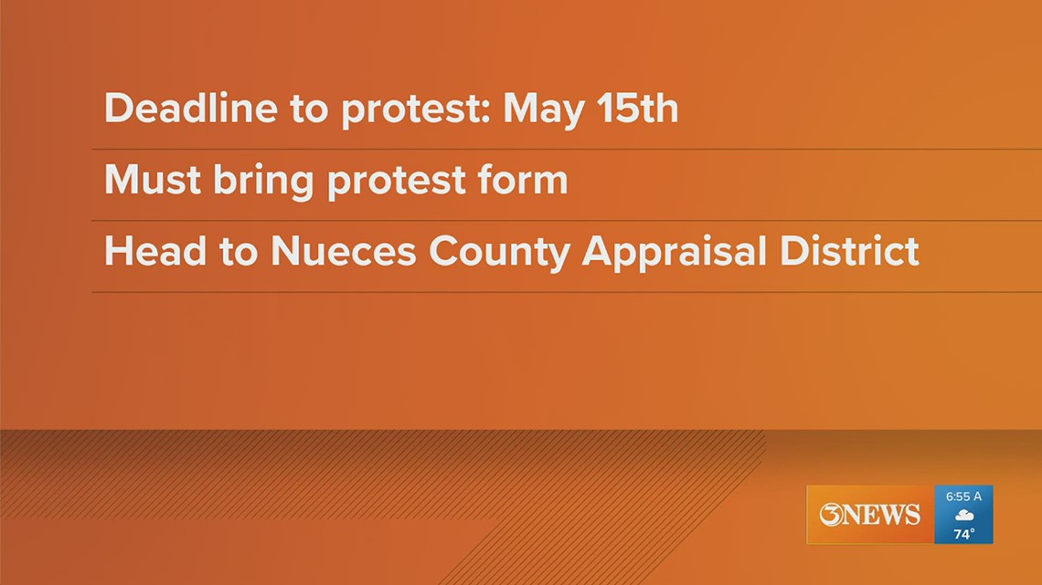 Today is last day to file protest with Nueces County Appraisal District