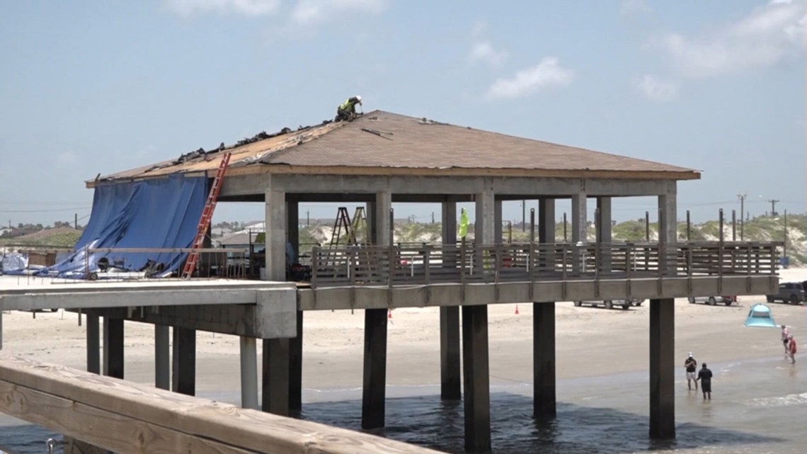 Bob Hall Pier to close for a day as crews pour concrete for new concession area