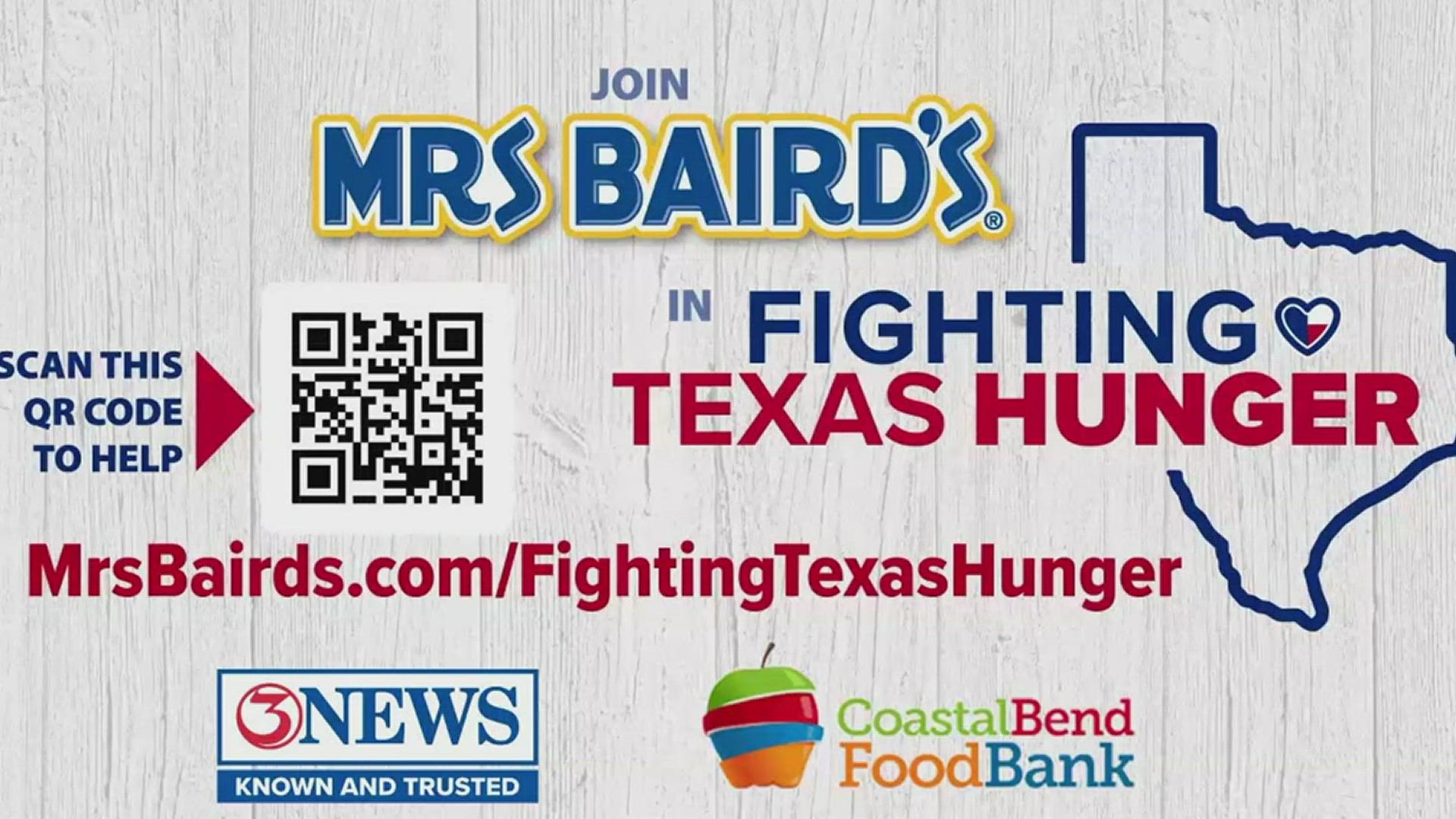 This is Mrs. Baird's third year of their month-long 'Fighting Texas Hunger' campaign to bring fresh bread to those in need.