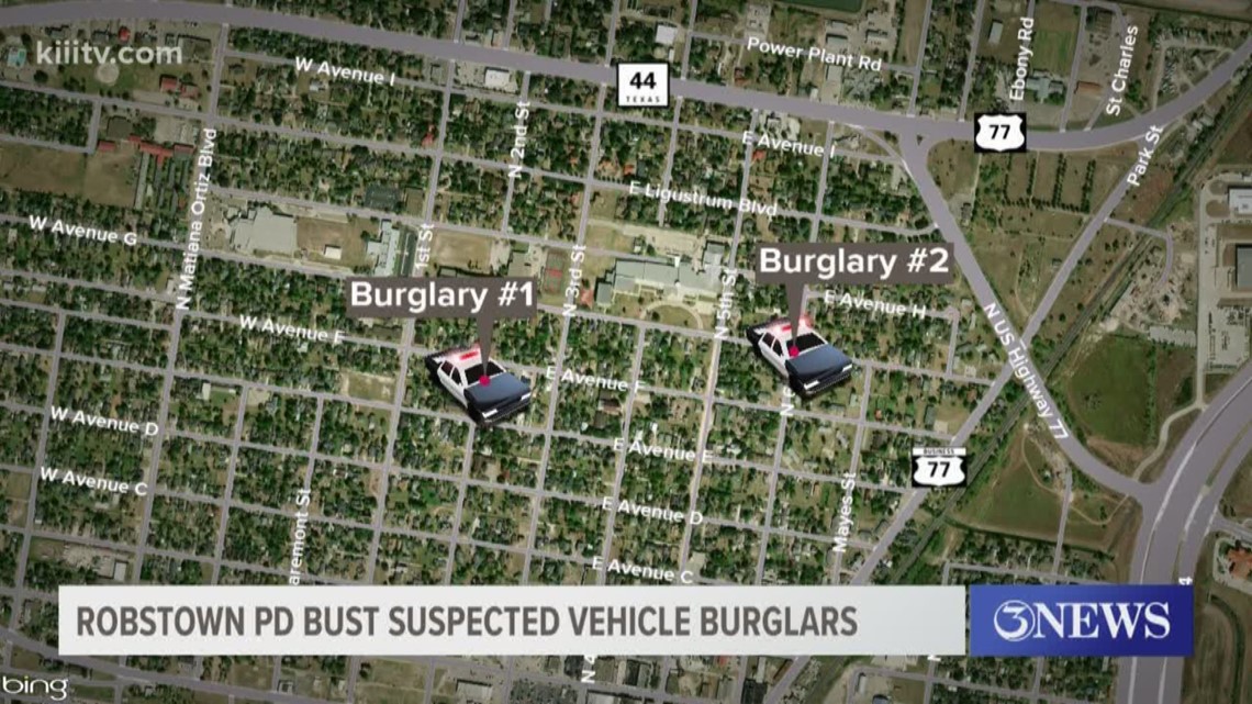 Robstown Police Department bust suspected vehicle burglars