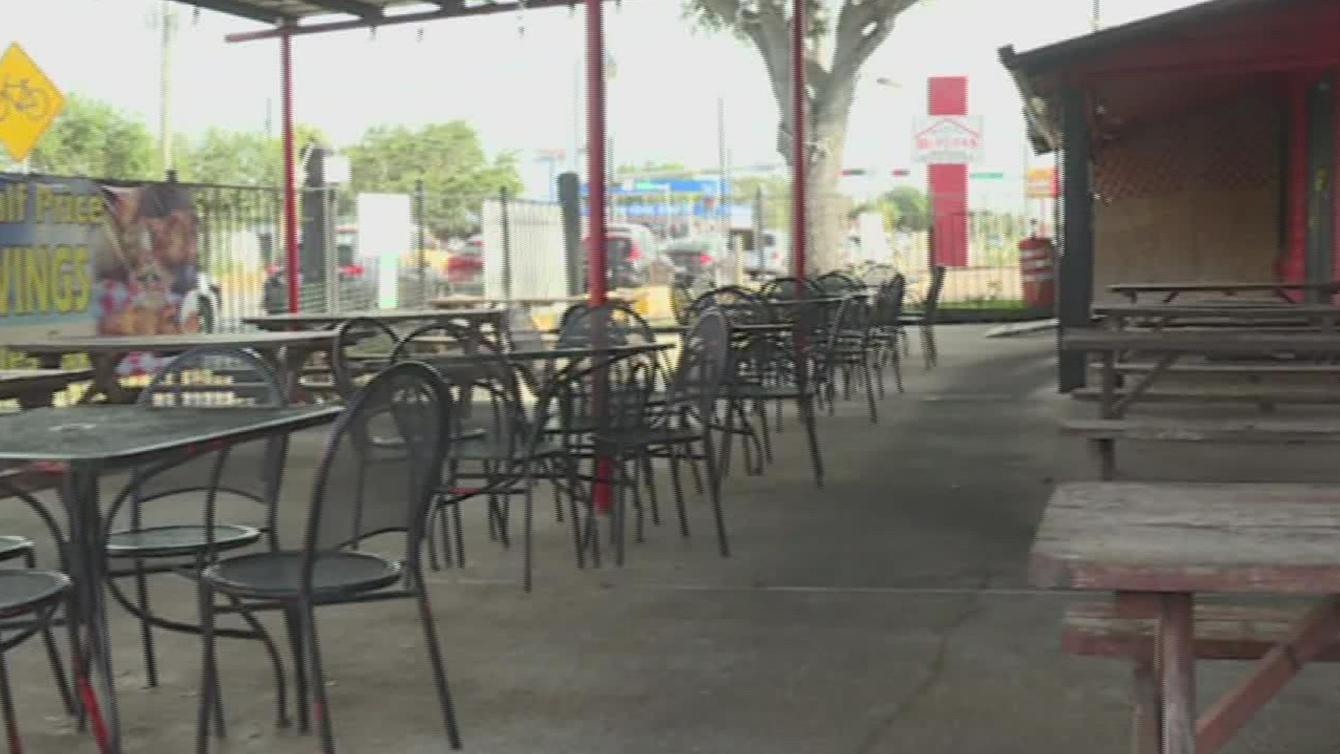 One restaurant is seeing less people wanting to dine outside during the day.