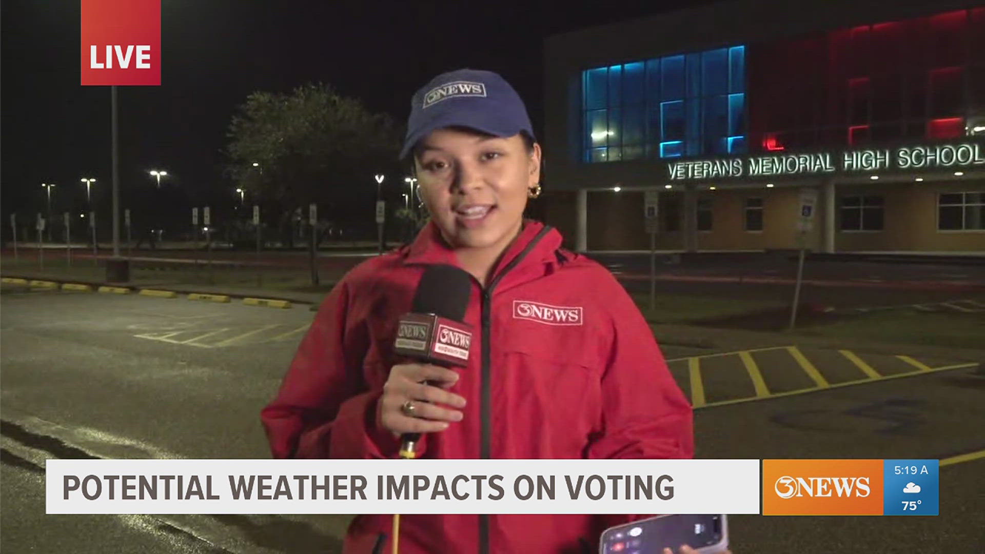 It's Election Day! We are live from the voting center at Veterans Memorial High School!