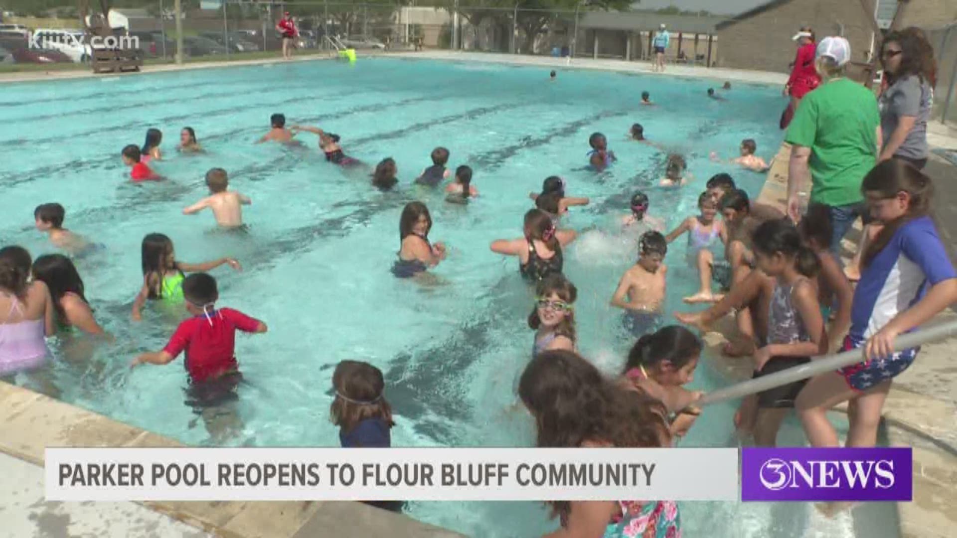 Renovations to Parker Pool in Flour Bluff are done, and on Friday Nueces County held its grand re-opening ceremony.