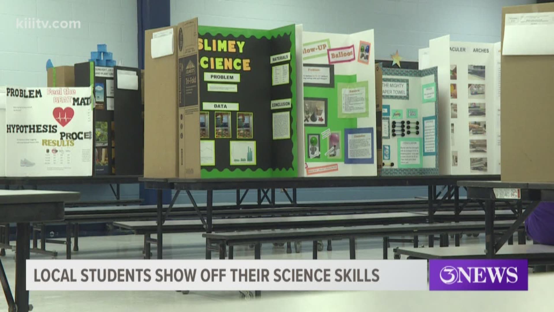 Students at Luther Jones Elementary School put their science skills to the test Wednesday during the annual science fair.