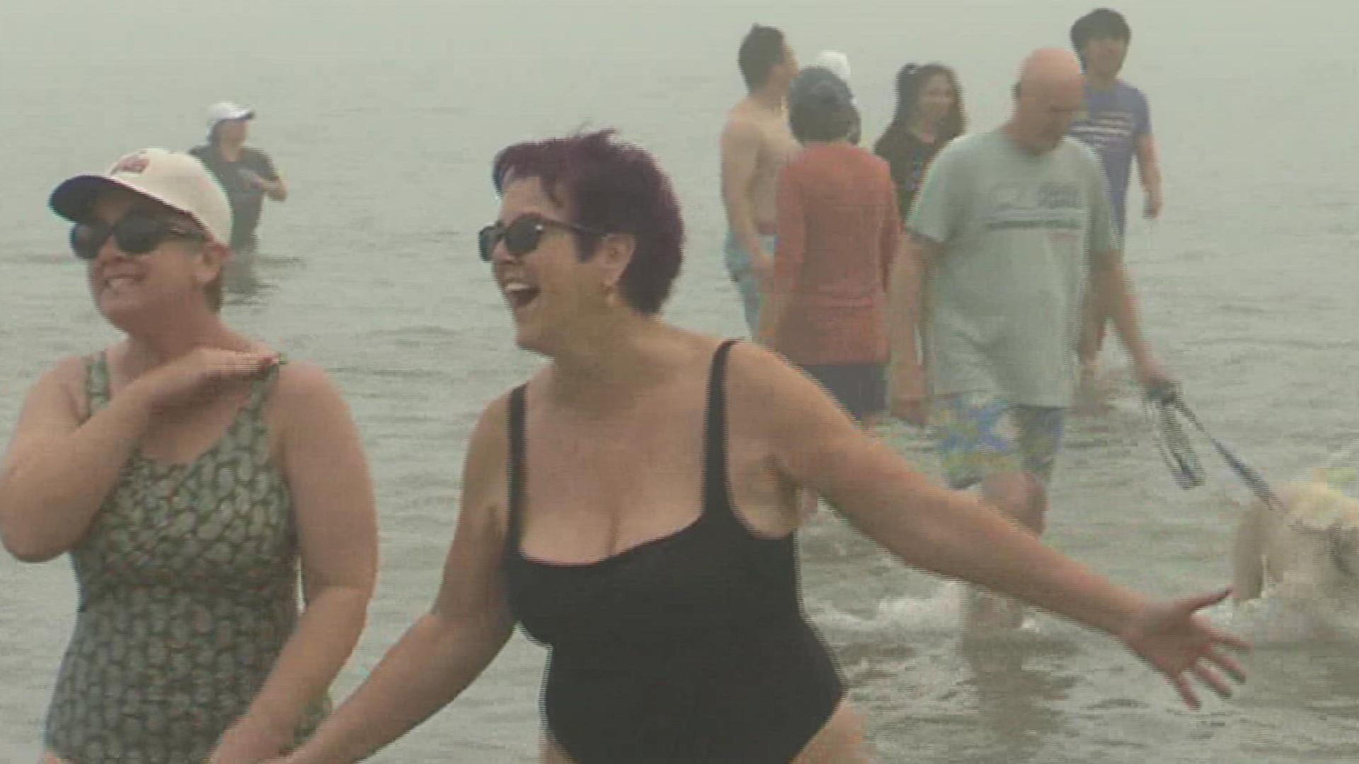 One swimmer told 3NEWS that she's been a proud supporter of the plunge since it's inception. She said that this year's event was much colder than previous years.