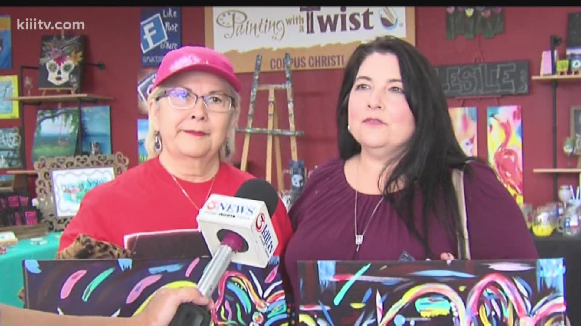 Painting with a Twist holds fundraiser, touches the hearts of mother and daughter