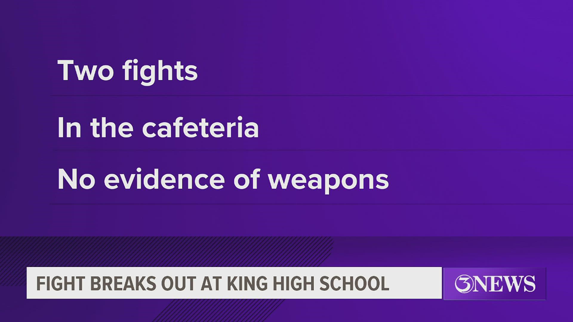 CCISD Police Chief Kirby Warnke said there is no evidence of any weapons being used during fight, despite rumors.