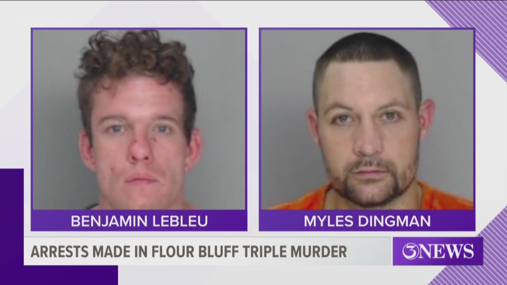 The bodies of three men were found in a house on Friday night in Flour Bluff.