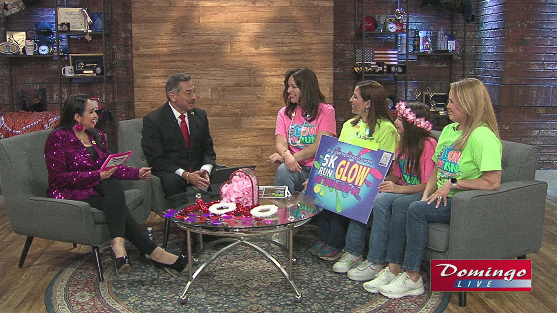 Reps of St. Elizabeth Catholic School in Alice joined us on Domingo Live to invite the Coastal Bend to their annual 5K Glow Run.