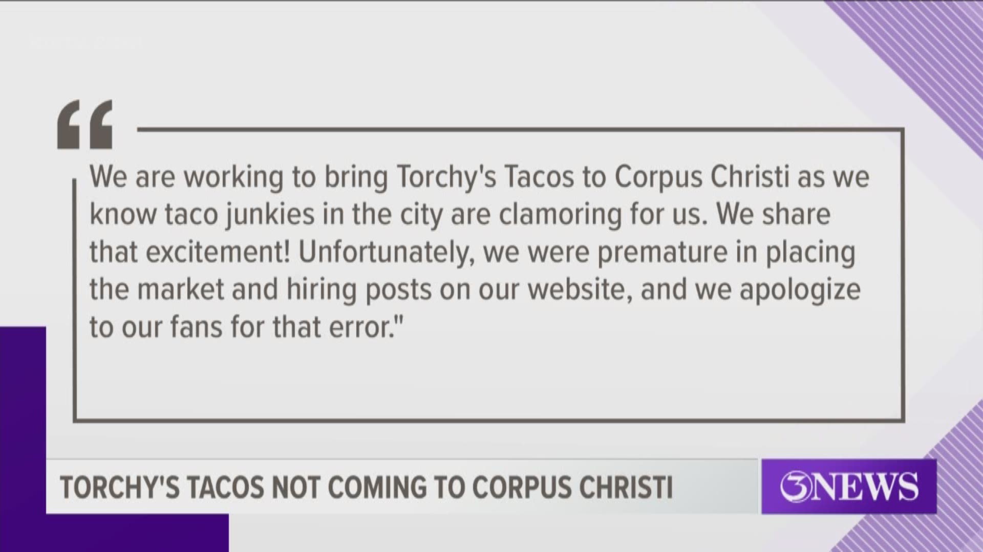 Torchy's Tacos is a taco company that started in Austin as a food truck in 2006.